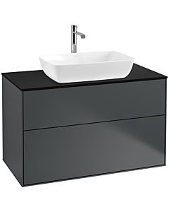 Villeroy und Boch Finion Villeroy und Boch Finion F76200HG 100x60.3cm, cover plate black matt, Midnight Blue Matt Lacquer