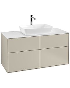 Villeroy und Boch Finion Villeroy und Boch F79100HH 120x60,3cm, plaque de finition blanc mat, Sand Matt Lacquer