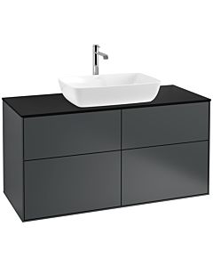 Villeroy und Boch Finion Villeroy und Boch F79200HG 120x60.3cm, plaque de finition noir mat, Midnight Blue Matt Lacquer