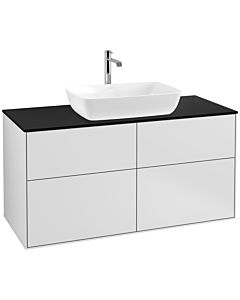 Villeroy und Boch Finion Villeroy und Boch F79200MT 120x60,3cm, plaque de finition noir mat, laqué blanc mat