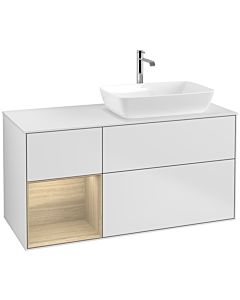 Villeroy und Boch Finion Villeroy und Boch Finion F801PCMT 120cm, cover plate white matt, shelves Oak Veneer , white matt lacquer