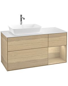 Villeroy und Boch Finion Villeroy und Boch Finion F811PCPC 120cm, cover plate white matt, shelves Oak Veneer , Oak Veneer