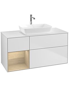 Villeroy und Boch Finion Villeroy und Boch Finion F821PCMT 120cm, cover plate white matt, shelves Oak Veneer , white matt lacquer