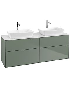 Villeroy und Boch Finion Villeroy und Boch F84100GM 160x60,3cm, plaque de finition blanc mat, Olive Matt Lacquer