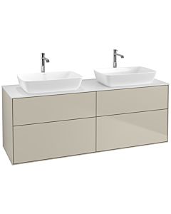 Villeroy und Boch Finion Villeroy und Boch F84100HH 160x60,3cm, plaque de finition blanc mat, Sand Matt Lacquer