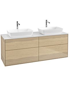 Villeroy und Boch Finion Villeroy und Boch Finion F84100PC 160x60.3cm, cover plate white matt, Oak Veneer