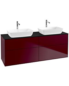 Villeroy und Boch Finion Villeroy und Boch Finion F84200HB 160x60.3cm, cover plate black matt, Peony Matt