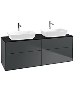 Villeroy und Boch Finion Villeroy und Boch Finion F84200HG 160x60.3cm, cover plate black matt, midnight Blue Matt Lacquer