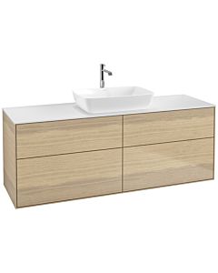 Villeroy und Boch Finion Waschtischunterschrank F85100PC 160x60,3cm, Abdeckplatte white matt, Oak Veneer