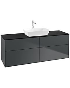 Villeroy und Boch Finion Villeroy und Boch Finion F85200HG 160x60.3cm, cover plate black matt, Midnight Blue Matt Lacquer