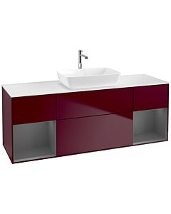 Villeroy und Boch Finion Villeroy und Boch Finion F861GKHB 160cm, cover plate white matt, shelves anthracite matt lacquer, Peony Matt