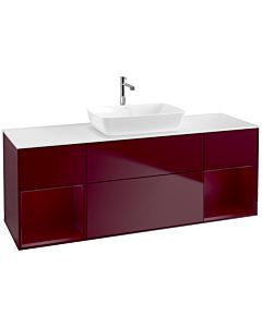 Villeroy und Boch Finion Villeroy und Boch Finion F861HBHB 160cm, cover plate white matt, shelves Peony matt lacquer, Peony Matt