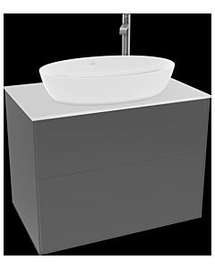 Villeroy und Boch Finion Villeroy und Boch F87100GK 80x60,3cm, plaque de recouvrement blanc mat, anthracite mat