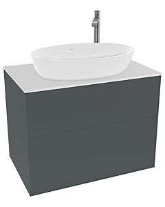 Villeroy und Boch Finion Villeroy und Boch Finion F87100HG 80x60.3cm, cover plate white matt, midnight Blue Matt Lacquer