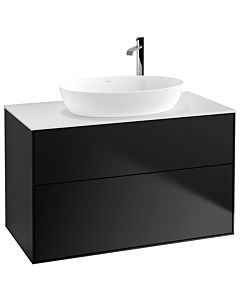 Villeroy und Boch Finion Villeroy und Boch Finion F88100PD 100x60.3cm, cover plate white matt, black matt lacquer