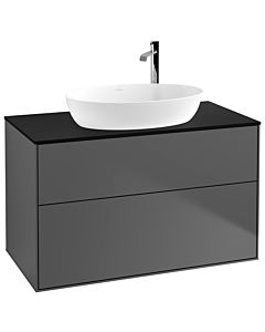 Villeroy und Boch Finion Villeroy und Boch F88200GK 100x60,3cm, plaque de recouvrement noir mat, anthracite mat