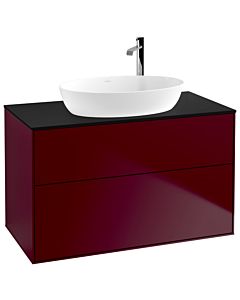 Villeroy und Boch Finion Villeroy und Boch Finion F88200HB 100x60.3cm, cover plate black matt, Peony Matt