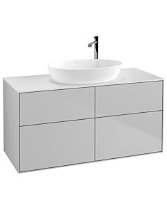 Villeroy und Boch Finion Villeroy und Boch F91100GJ 120x60,3cm, plaque de recouvrement blanc mat, gris clair mat