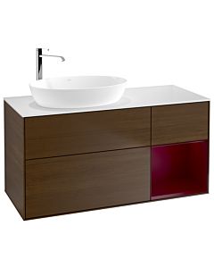 Villeroy und Boch Finion Villeroy und Boch Finion F931HBGN 120cm, cover plate white matt, shelves Peony matt lacquer, Peony veneer