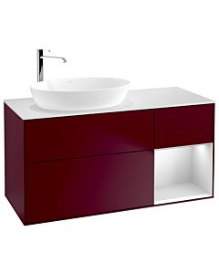 Villeroy und Boch Finion Villeroy und Boch Finion F931MTHB 120cm, cover plate white matt, shelves white matt lacquer, Peony Matt