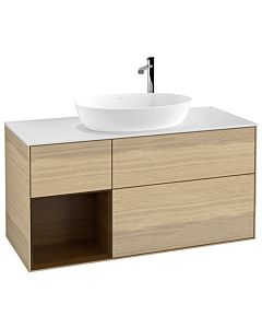 Villeroy und Boch Finion Villeroy und Boch Finion F941GNPC 120cm, cover plate white matt, shelves Walnut Veneer , Oak Veneer
