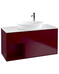 Villeroy und Boch Finion Villeroy und Boch Finion F941HBHB 120cm, cover plate white matt, shelves Peony matt lacquer, Peony Matt