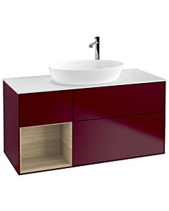 Villeroy und Boch Finion Villeroy und Boch Finion F941PCHB 120cm, cover plate white matt, shelves Oak Veneer , Peony Matt