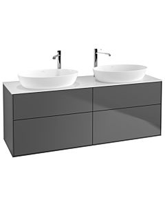 Villeroy und Boch Finion Villeroy und Boch F96100GK 160x60,3cm, plaque de recouvrement blanc mat, anthracite mat