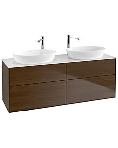 Villeroy und Boch Finion Villeroy und Boch Finion F96100GN 160x60.3cm, cover plate white matt, walnut veneer