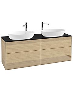Villeroy und Boch Finion Villeroy und Boch Finion F96200PC 160x60.3cm, cover plate black matt, Oak Veneer