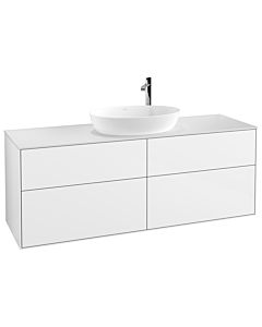 Villeroy und Boch Finion Villeroy und Boch F97100GF 160x60,3cm, plaque de recouvrement blanc mat, laqué blanc brillant