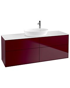 Villeroy und Boch Finion Waschtischunterschrank F97100HB 160x60,3cm, Abdeckplatte white matt, Peony Matt