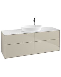Villeroy und Boch Finion F97100HH 160x60,3cm, plaque de recouvrement blanc mat, Sand Matt Lacquer