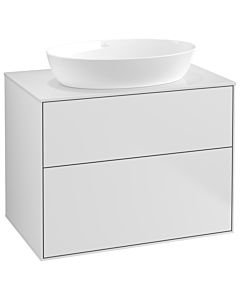 Villeroy und Boch Finion Waschtischunterschrank F99100MT 80x60,3cm, Abdeckplatte white matt, White matt lacquer