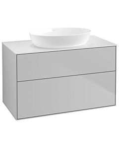 Villeroy und Boch Finion Waschtischunterschrank FA0100GJ 100x60,3cm, Abdeckplatte white matt, Light grey matt