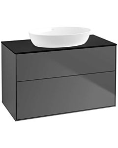 Villeroy und Boch Finion Villeroy und Boch FA0200GK 100x60,3cm, plaque de finition noir mat, anthracite mat