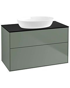 Villeroy und Boch Finion Villeroy und Boch Finion FA0200GM 100x60.3cm, cover plate black matt, Olive Matt Lacquer