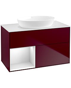 Villeroy und Boch Finion Villeroy und Boch Finion FA11MTHB 100cm, cover plate white matt, shelves white matt lacquer, Peony Matt