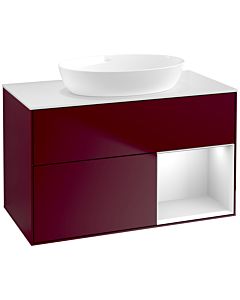 Villeroy und Boch Finion Villeroy und Boch Finion FA21MTHB 100cm, cover plate white matt, shelves white matt lacquer, Peony Matt