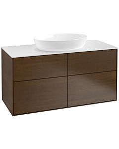 Villeroy und Boch Finion Villeroy und Boch Finion FA3100GN 120x60.3cm, cover plate white matt, walnut veneer