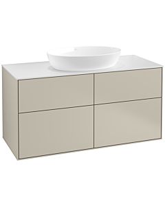 Villeroy und Boch Finion FA3100HH 120x60,3cm, plaque de recouvrement blanc mat, Sand Matt Lacquer