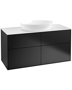 Villeroy und Boch Finion Villeroy und Boch FA3100PD 120x60.3cm, plaque de recouvrement blanc mat, laqué noir mat