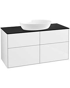 Villeroy und Boch Finion Villeroy und Boch Finion FA3200GF 120x60.3cm, cover plate black matt, glossy white lacquer