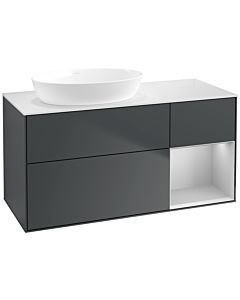 Villeroy und Boch Finion Villeroy und Boch Finion FA51GJHG 120cm, cover plate white matt, shelves light gray matt lacquer, midnight Blue Matt Lacquer