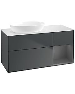 Villeroy und Boch Finion Villeroy und Boch Finion FA51GKHG 120cm, cover plate white matt, shelves anthracite matt lacquer, midnight Blue Matt Lacquer