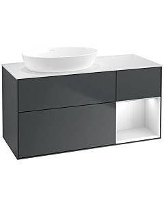 Villeroy und Boch Finion Villeroy und Boch Finion FA51MTHG 120cm, cover plate white matt, shelves white matt lacquer, midnight Blue Matt Lacquer