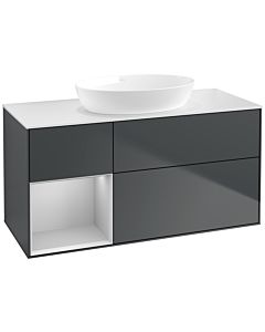 Villeroy und Boch Finion Villeroy und Boch Finion FA61GJHG 120cm, cover plate white matt, shelves light gray matt lacquer, midnight Blue Matt Lacquer