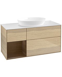 Villeroy und Boch Finion Villeroy und Boch Finion FA61GNPC 120cm, cover plate white matt, shelves Walnut Veneer , Oak Veneer