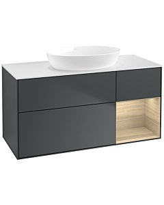 Villeroy und Boch Finion Villeroy und Boch Finion FA71PCHG 120cm, cover plate white matt, shelves Oak Veneer , midnight Blue Matt Lacquer