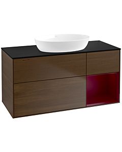 Villeroy und Boch Finion Villeroy und Boch Finion FA72HBGN 120cm, cover plate black matt, shelves Peony matt lacquer, Peony veneer